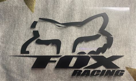 Fox racing sticker. Fox racing car decal. Fox permanent car | Etsy