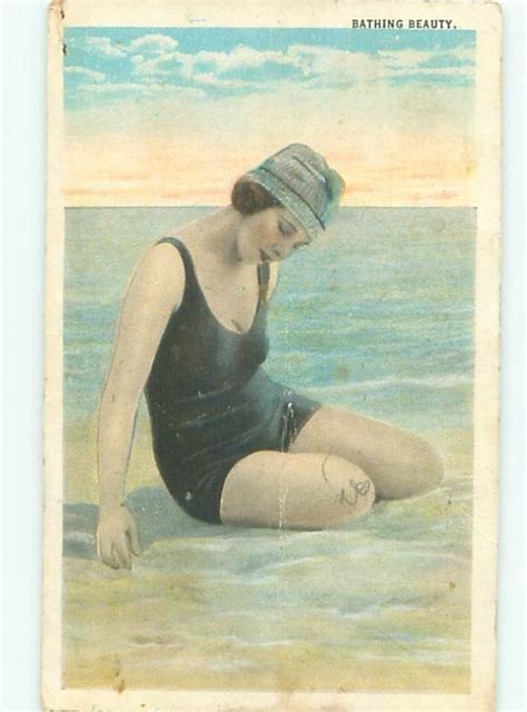 1920s Risque Sexy Flapper Girl At The Beach Ab6144 Topics Risque