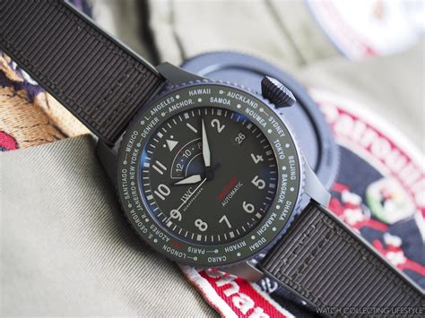 Insider Iwc Pilot S Watch Timezoner Top Gun Woodland Hands On With