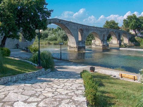 Bridge Old of Arta City Greece in Summer Season Stock Photo - Image of ...