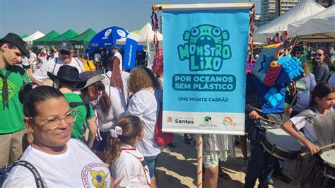 Projeto Monstro Lixo da EPVC presente no World Cleanup Day em São Paulo