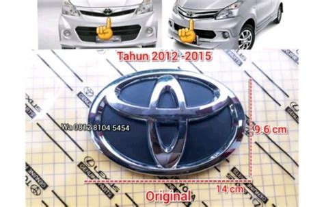 Logo Breket Emblem Grill Depan Toyota All New Avanza Toyota Veloz Tahun