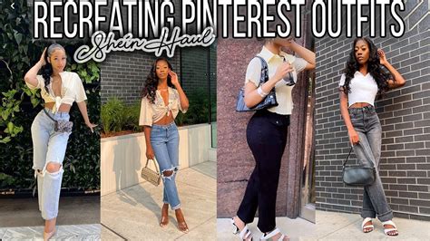 Recreating Pinterest Outfits Ft Shein Summer Try On Haul Naomi