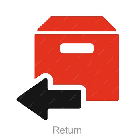 premium vector return  package icon concept