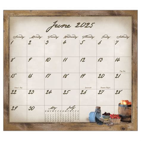 Simple Treasures Magnetic 2025 Desk Pad Calendars