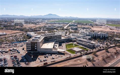 Aerial View Of Downtown Gilbert Arizona Usa Stock Photo Alamy