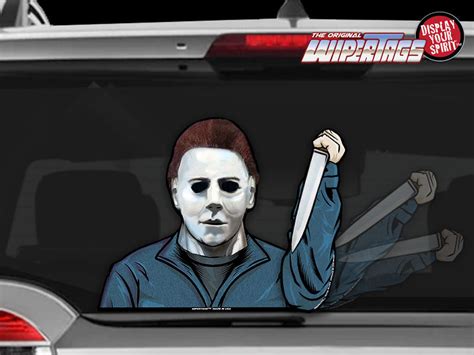 Horror Halloween Wipertag Wiper Covers Attach To Rear Vehicle Wiper