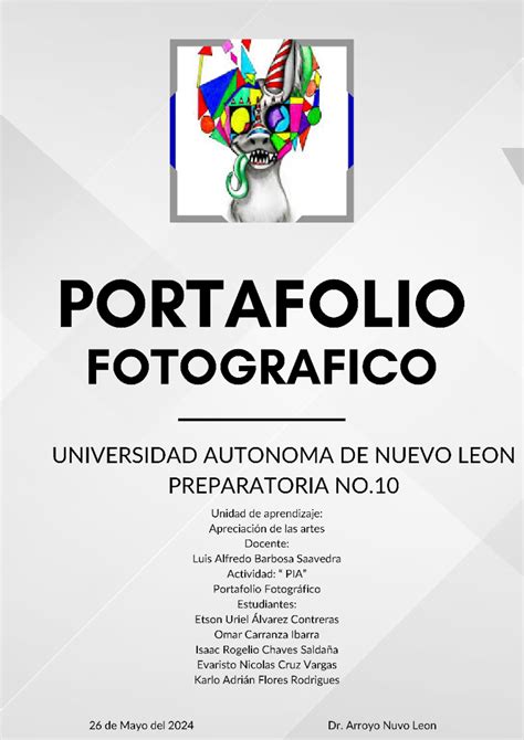 Pia de Artes Portafolio Fotografico Apreciación de las artes Studocu