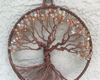 Inch Handmade Copper Wire Tree Of Life One Of A Kind