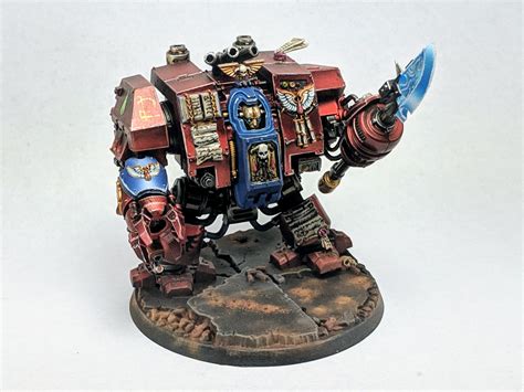 40k Blood Angels Librarian Dreadnought Minipainting