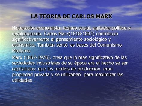 La Teoria De Carlos Marx 002 Completo1