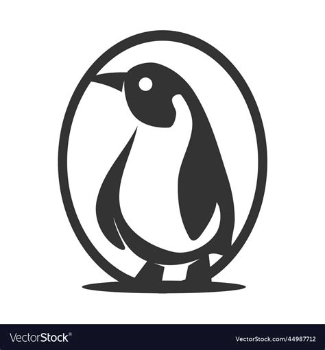 Penguin logo template icon brand identity Vector Image