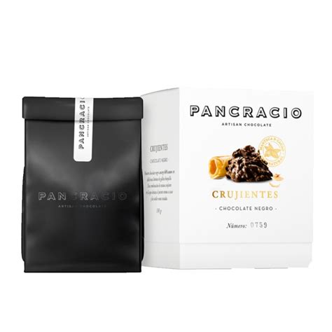 Comprar Crujiente De Chocolate Negro Con Barquillo 140 Grs Pancracio