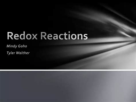 Ppt Redox Reactions Powerpoint Presentation Free Download Id 1928797