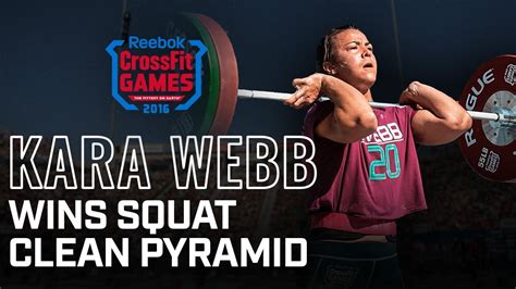 Kara Saunders Wins Squat Clean Pyramid Crossfit Games Youtube