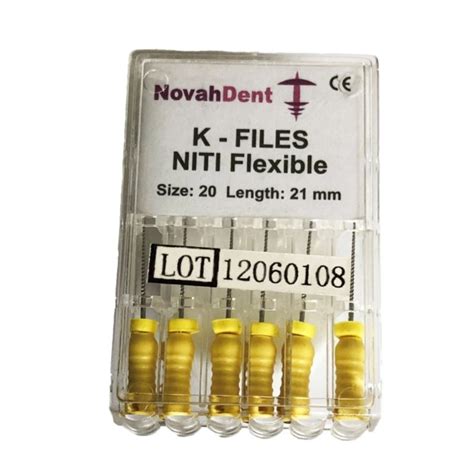 Novahdent K Files Size Nickel Titanium Mm Long Pk Lavadent Online