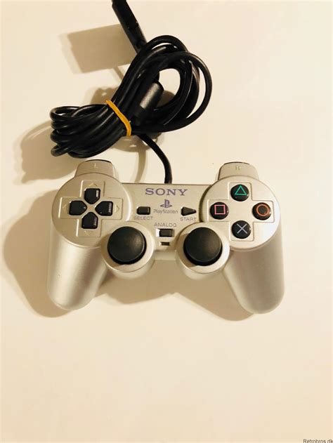 Playstation 2 Original Dual Shock Controller Silver PS2 Tilbehør