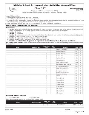 Fillable Online Montgomeryschoolsmd Mcps Form Middle School