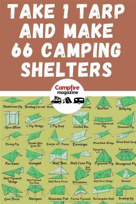 Take One Tarp…Make 66 Camping Shelters (How To) | Campfire Magazine