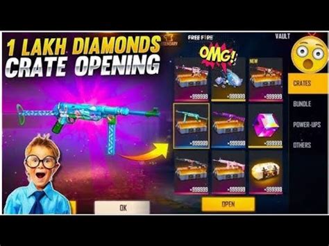 Lakhs Diamonds Weapon Crates Opening Free Fire Gun Crates