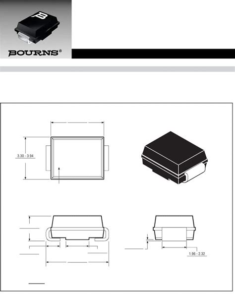 Smb Do Aa Package Datasheet By Bourns Inc Digi Key Electronics