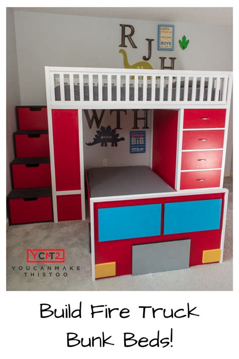 Fire Truck Bunk Bed — Youcanmakethistoo