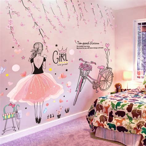 Stickers muraux chambre fille Glamour et féerique PROMO