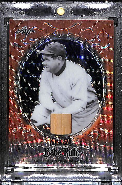 Lot Detail 2019 Leaf Metal Babe Ruth Game Used NY Yankees Bat Card 2