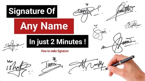 Tips For Good Signature How To Make A Beautiful Signature Sign