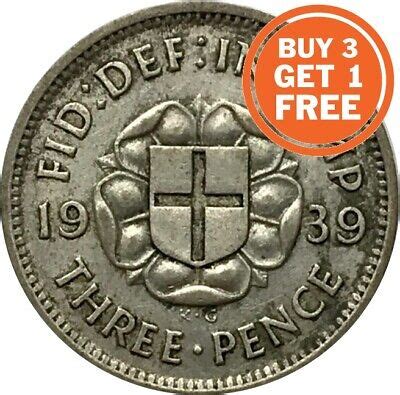 1939 Threepence For Sale EBay