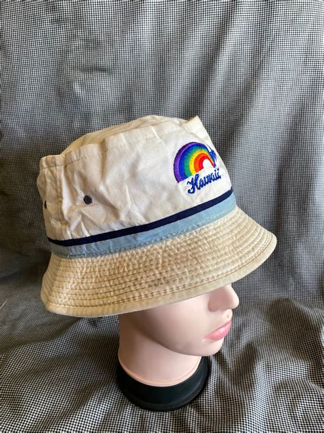 Vintage Bucket Hat Hawaii Etsy