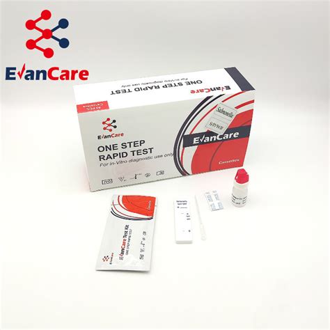 Evancare High Accurate Typhoid Iggigm Antibody Test Cassette One