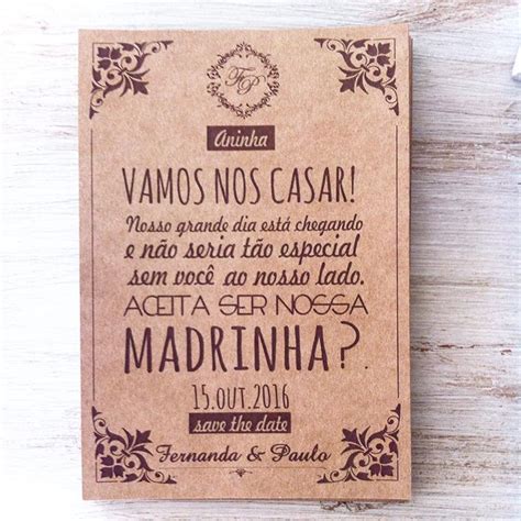 Convite Para Padrinho De Casamento Dicas Como Convidar E Fotos Incr Veis