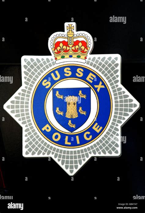 Sussex Police badge Stock Photo - Alamy