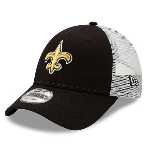 Men's New Era Black/Gray New Orleans Saints Team Trucker 9FORTY ...