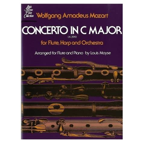 莫札特c大調 長笛豎琴協奏曲 K 299 Mozart Flute Concerto In C Major K 299－原版樂譜 新品