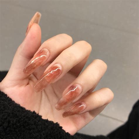 Nude Marble Nails Press On Nails HerNails Press On Nails