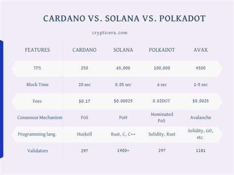 Cardano Vs Polkadot Vs Solana Which Is Better Wallet Reviewer