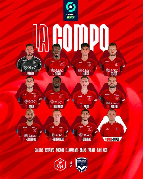 FC Annecy on Twitter FCAFCGB 𝗟𝗲 La compo pour les Reds face