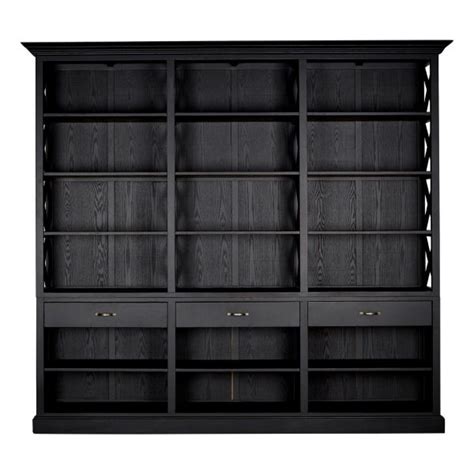 Black Finish Birch Wood Bookcase The Home Market