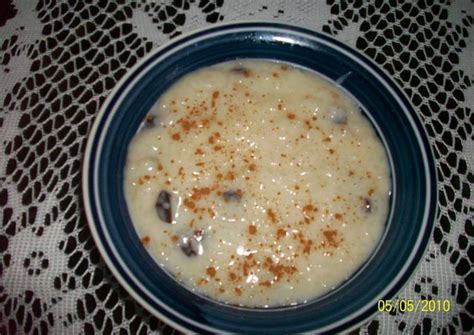 Arroz con leche con pasas y canela Receta de monica - Cookpad