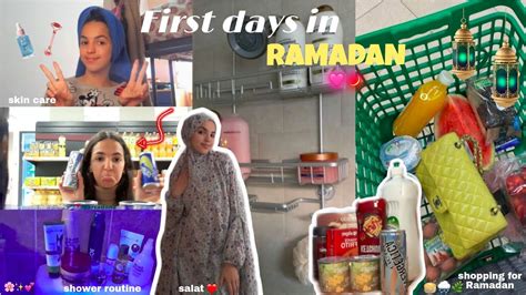 Days With Me In Ramadan🌙 دوزو معايا أول ايام رمضان 🌯💗🥰shopping💐 Self