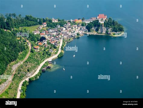 Johannesberg Chapel Traunkirchen And Lake Traunsee In Salzkammergut