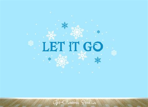 Frozen Decal Let It Go Wall Sticker Snow Winter Music Children