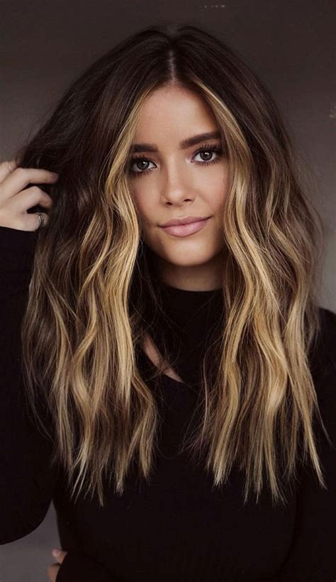 70 Trendy Hair Colour Ideas Hairstyles Rich Brunette With High Contrast Face Frame