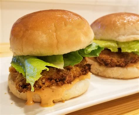 Oven Fried Chicken Sandwiches With Spicy Pickle Mayo Amanda Cooks