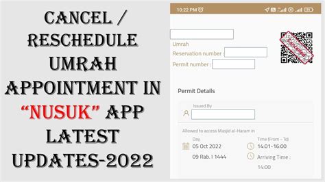 How To Cancel Reschedule Umrah Appointment Permit In Nusuk