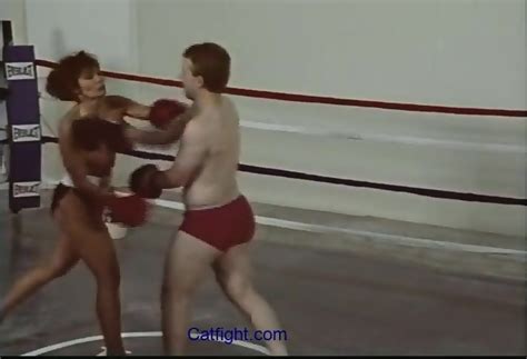 Nude Male Vs Female Mixed Naked Boxing As With Face Punches Body