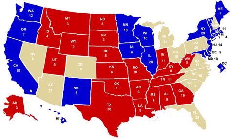 The Obama Romney Electoral Map The Spectator