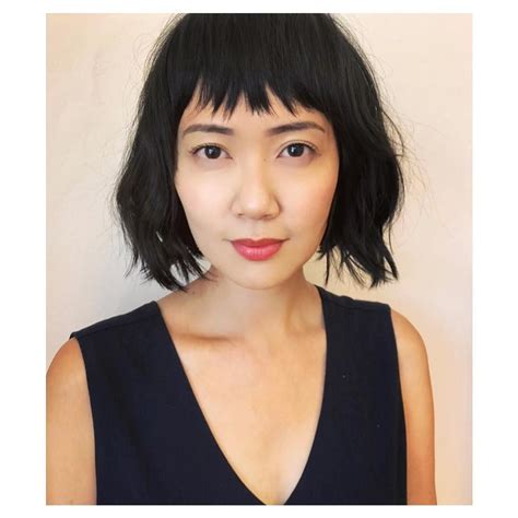 Easy Textured Bob To Grow Out Gorgeous With Baby Bangs In Seattle ️